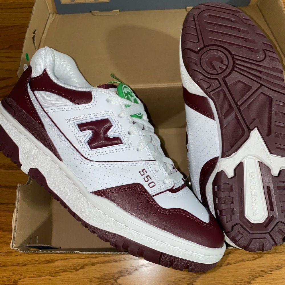 New Balance 550 - White Burgundy